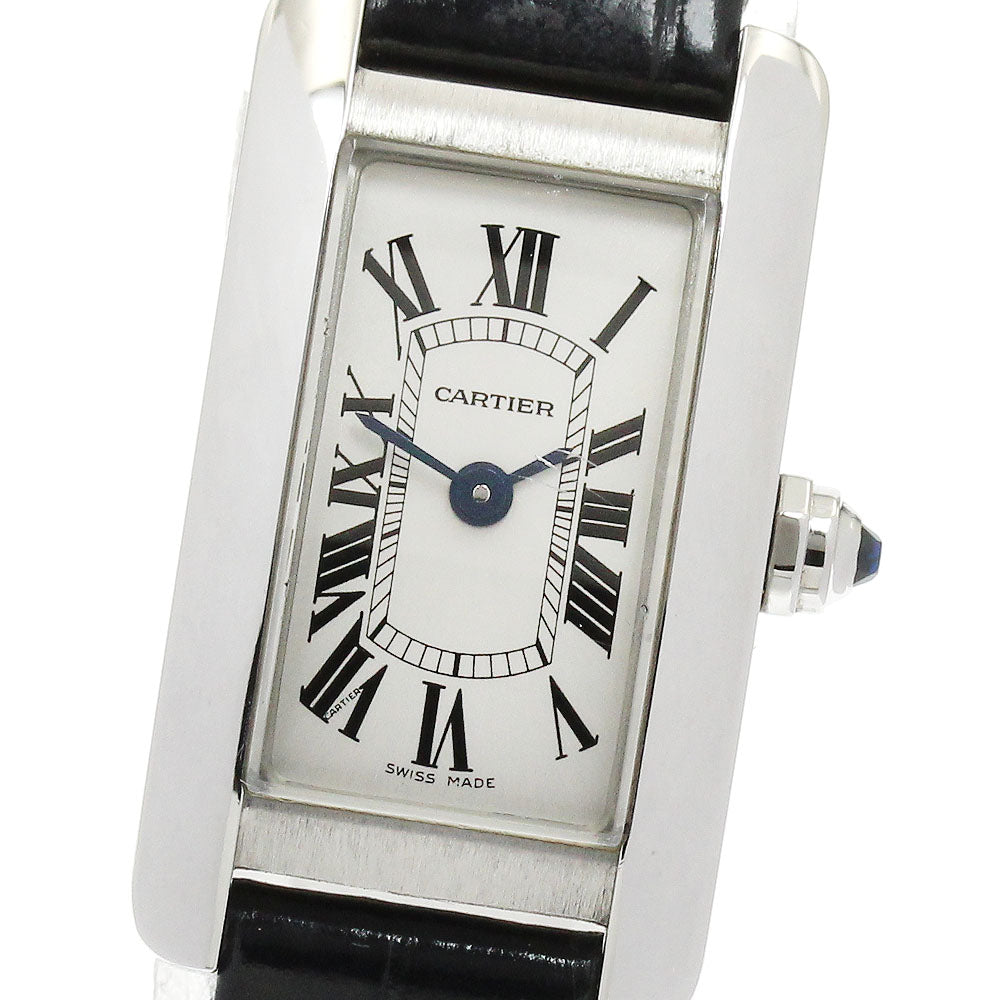 CARTIER WSTA0032 Tank American Mini Quartz Women's Watch Excellent Condition with Box and Warranty.