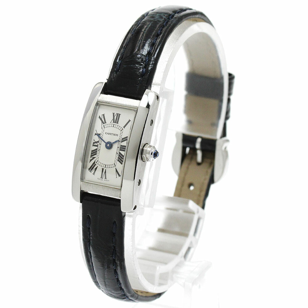 CARTIER WSTA0032 Tank American Mini Quartz Women's Watch Excellent Condition with Box and Warranty.