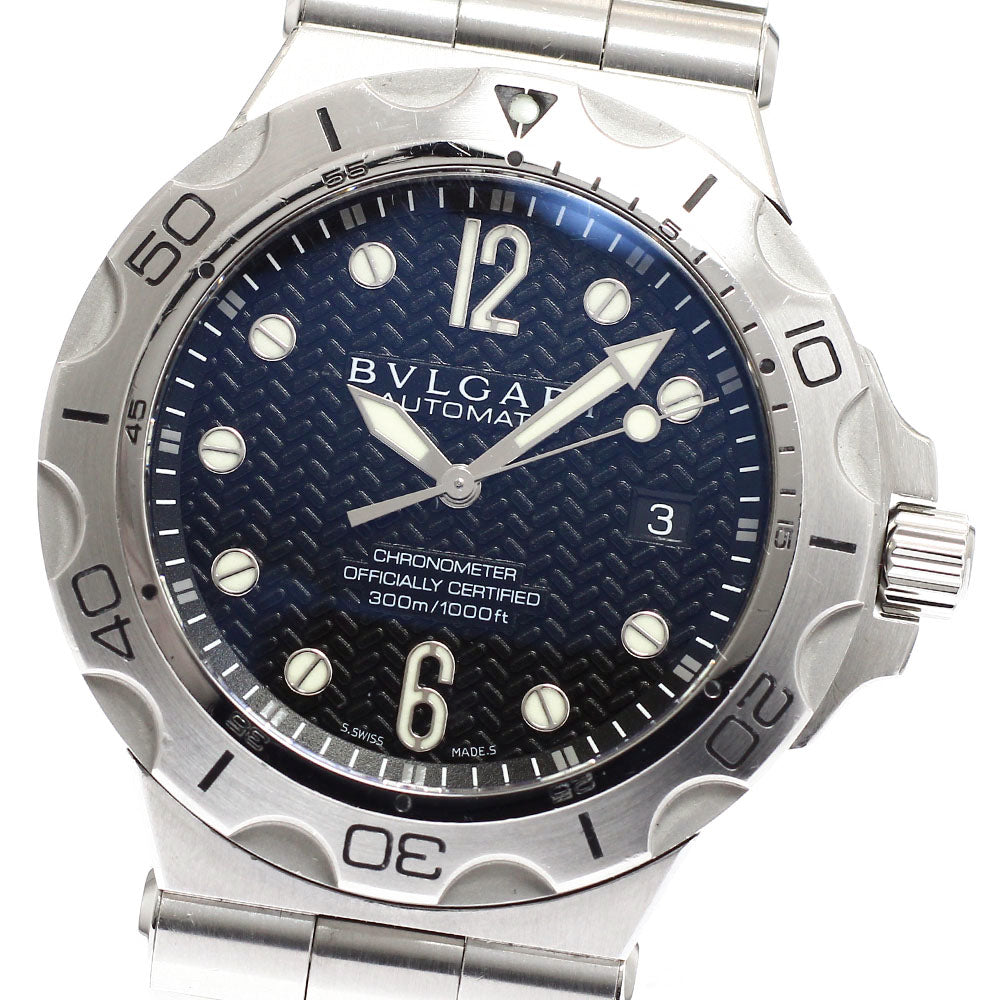 BVLGARI DP42SSD Diagono Scuba Aqua Date Automatic Men's Watch