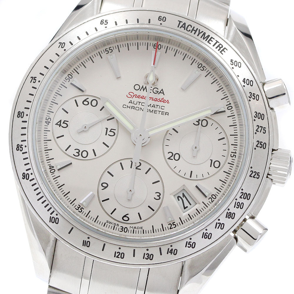 OMEGA 323.10.40.40.02.001 Speedmaster Date Chronograph Automatic Men's Watch with Warranty Card