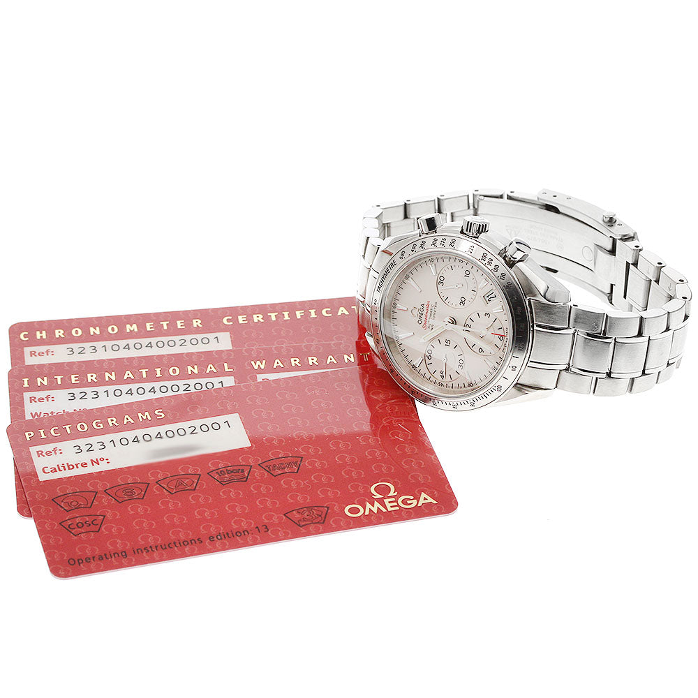 OMEGA 323.10.40.40.02.001 Speedmaster Date Chronograph Automatic Men's Watch with Warranty Card