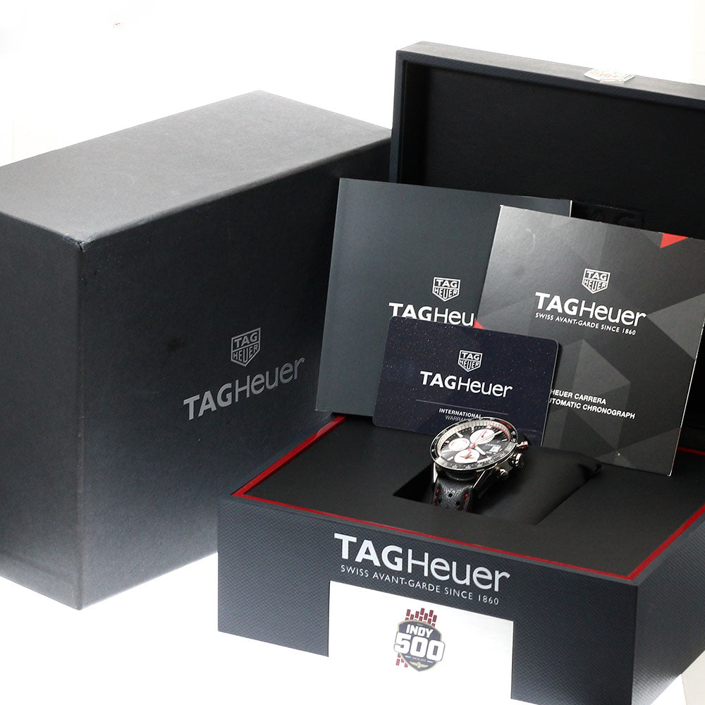TAG Heuer CV201AS Carrera Caliber 16 Indy 500 Chronograph Limited Edition of 500 Automatic Men's Watch with Box and Warranty.