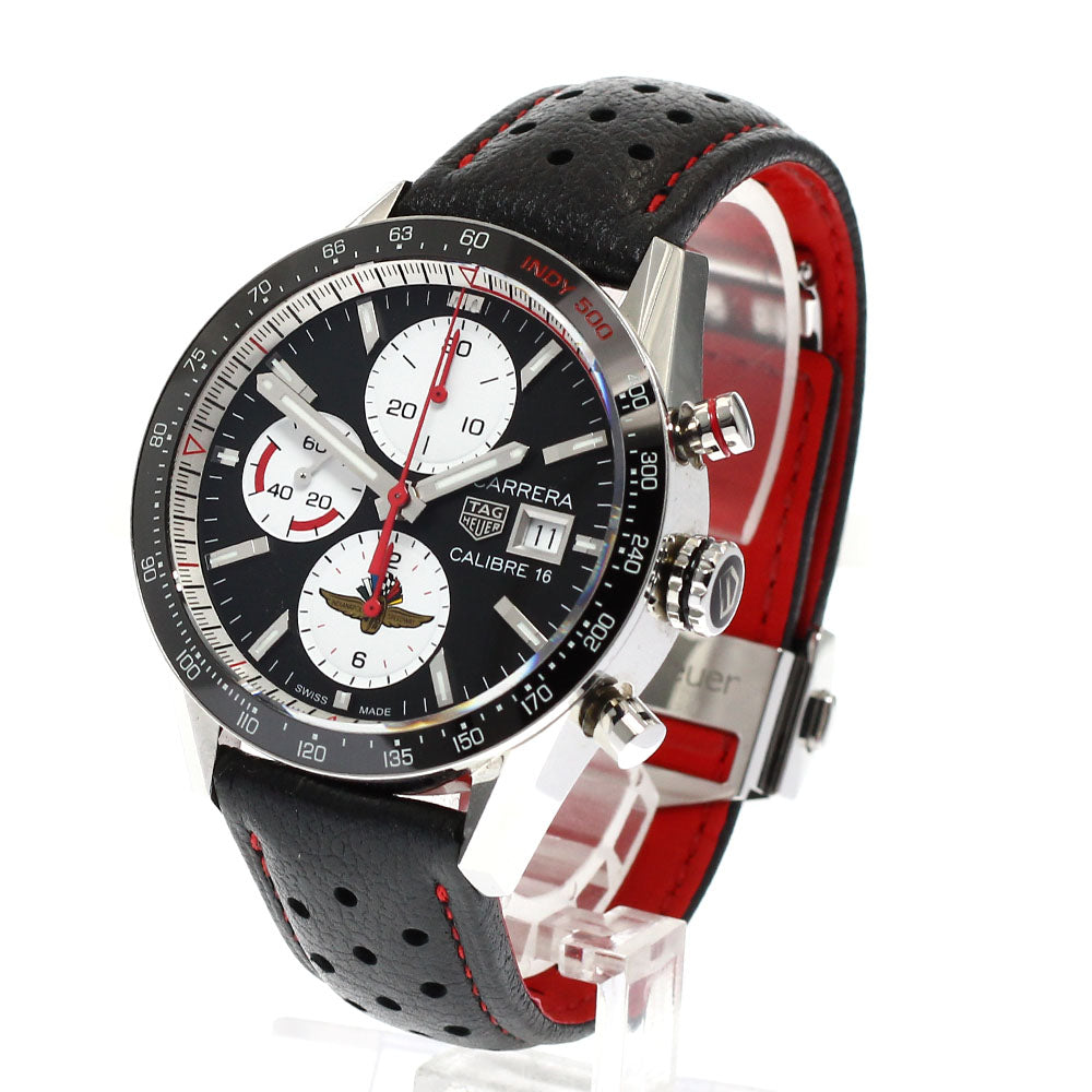 TAG Heuer CV201AS Carrera Caliber 16 Indy 500 Chronograph Limited Edition of 500 Automatic Men's Watch with Box and Warranty.