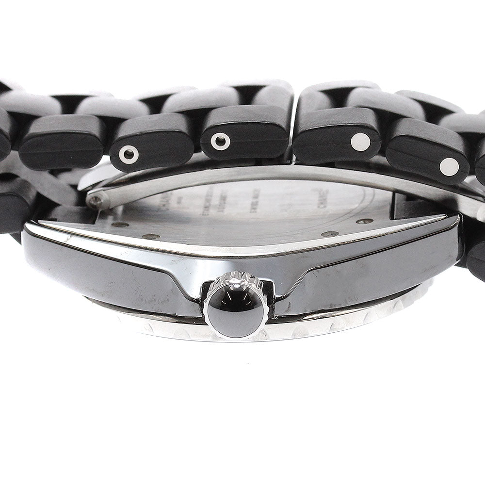 CHANEL H0684 J12 Black Ceramic 38mm Rubber Bracelet Automatic Men's Watch (Good Condition)