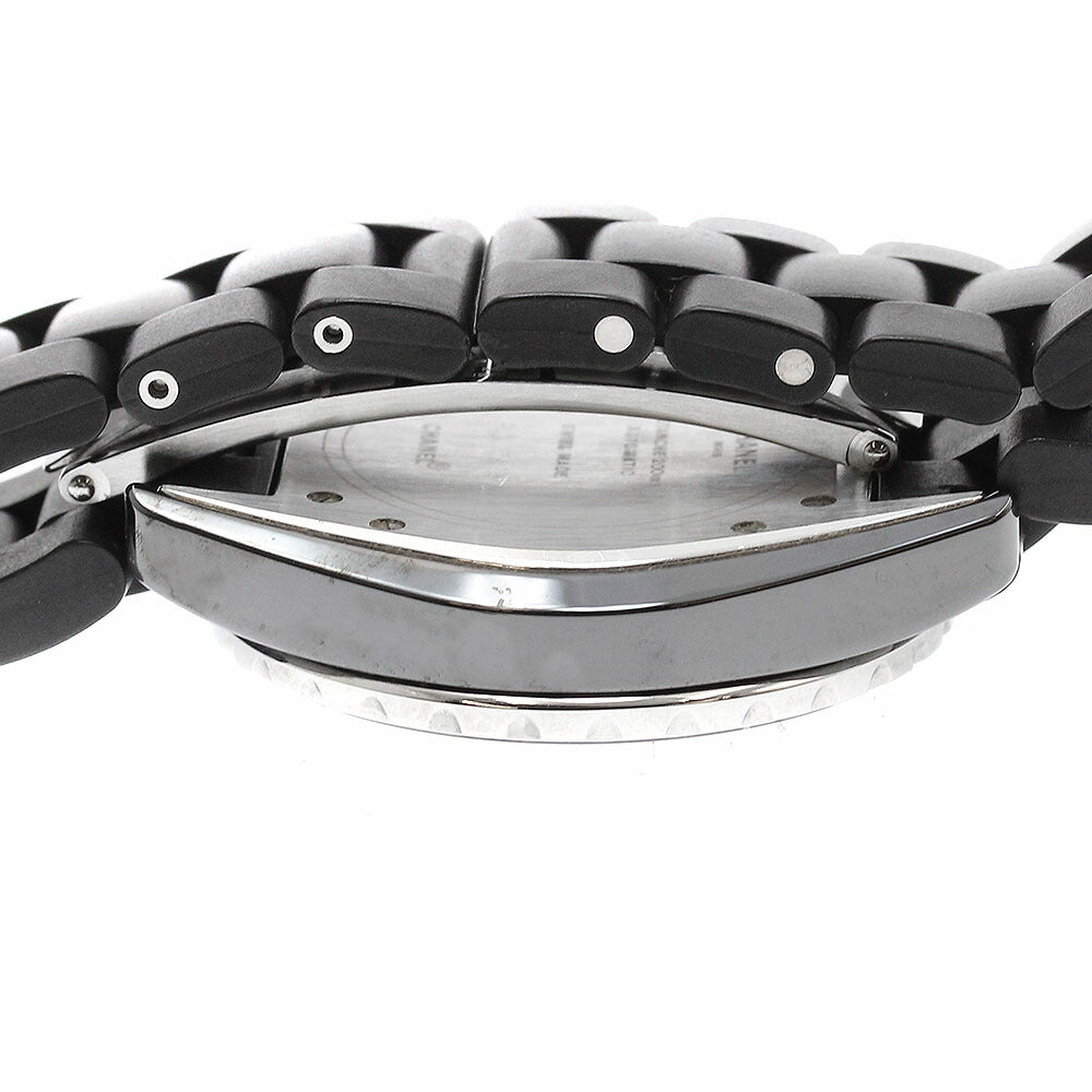 CHANEL H0684 J12 Black Ceramic 38mm Rubber Bracelet Automatic Men's Watch (Good Condition)