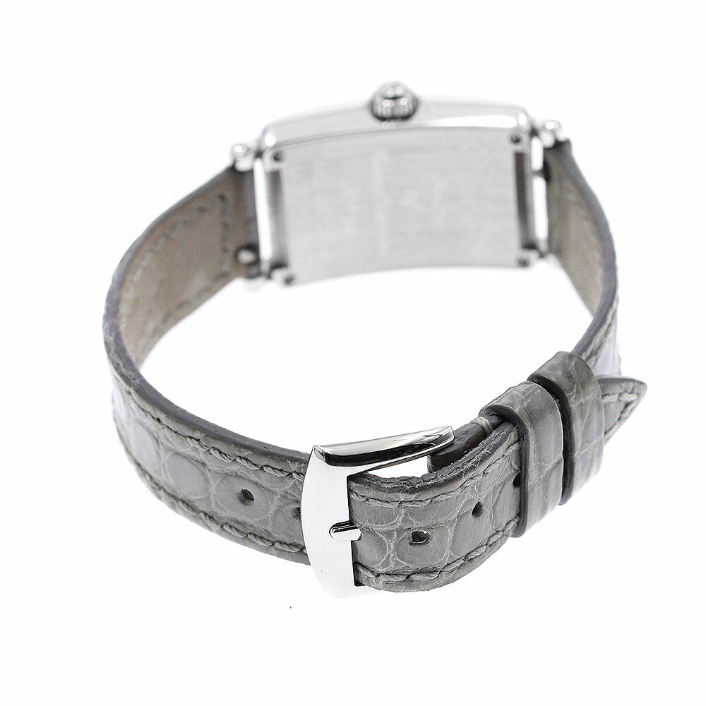 FRANCK MULLER 802QZCD1P Long Island Petite Center Diamond Quartz Women's Watch (Good Condition)