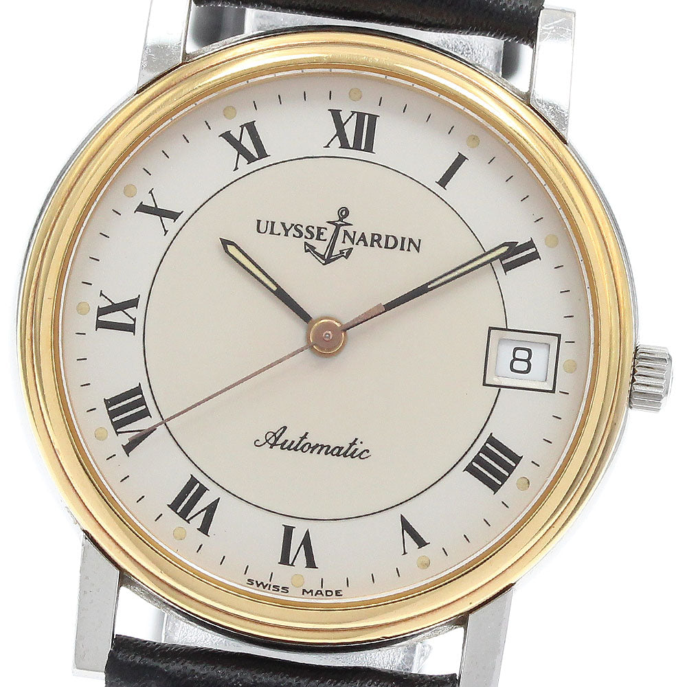 Ulysse Nardin 133-22 Sunshine Date Bezel K18YG Automatic Men's Watch