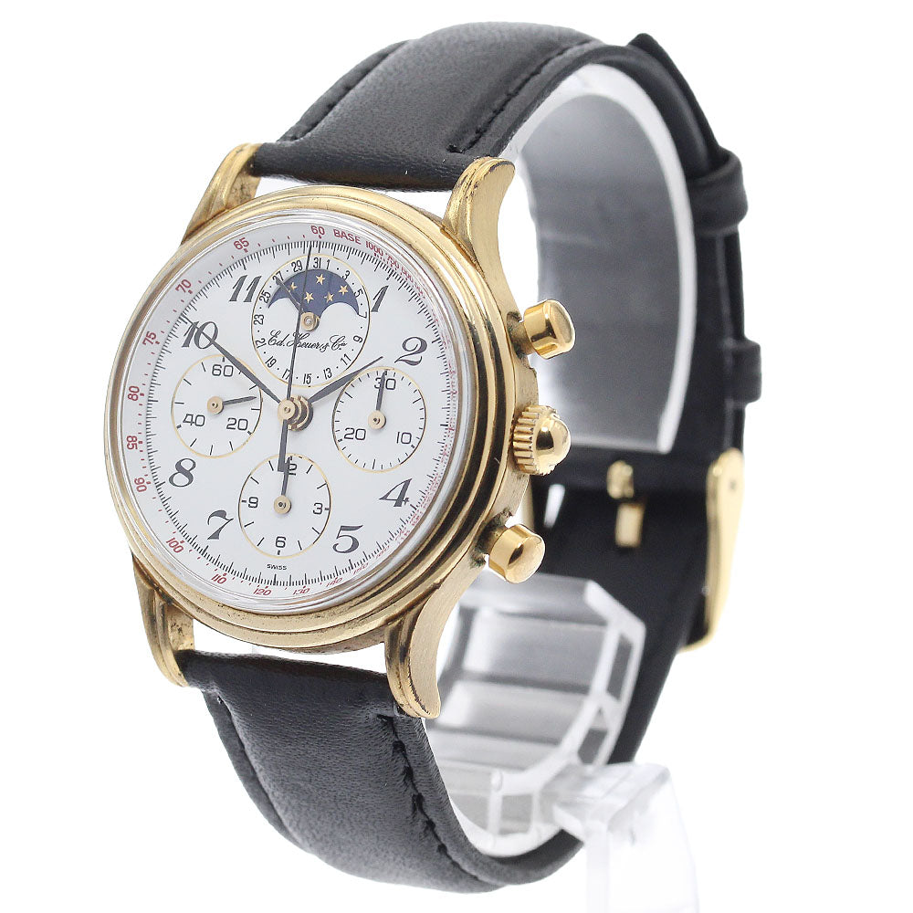 Heuer 188.205/1 Edward 125th Anniversary Moon Phase Chronograph Manual Winding Men's Watch