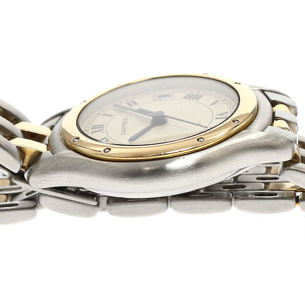 CARTIER W35005B6 Panthere Cougar SM 2-Row Date Quartz Ladies Watch