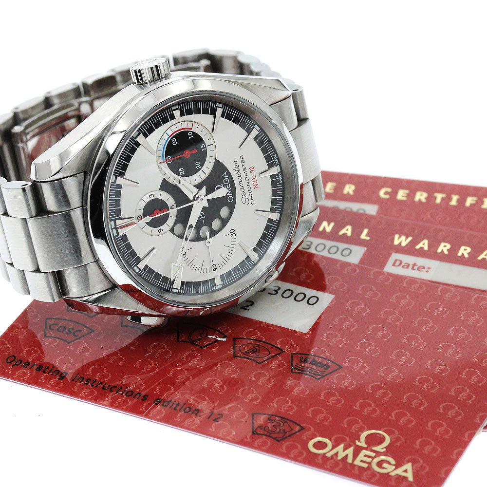 OMEGA 2513.30 Seamaster Aqua Terra NZL-32 Chronograph Automatic Men's Watch with Warranty Card