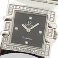 OMEGA 1528.46 Constellation Carre Quadra 4P Diamond Bezel Quartz Ladies