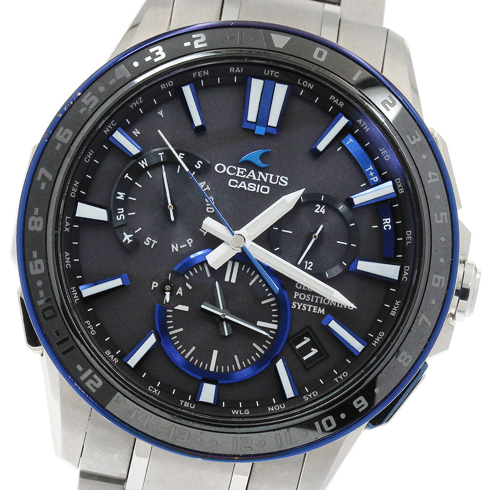 CASIO OCW-G1200-1AJF Oceanus GPS Date Solar Radio Controlled Men's Watch (with box and warranty)