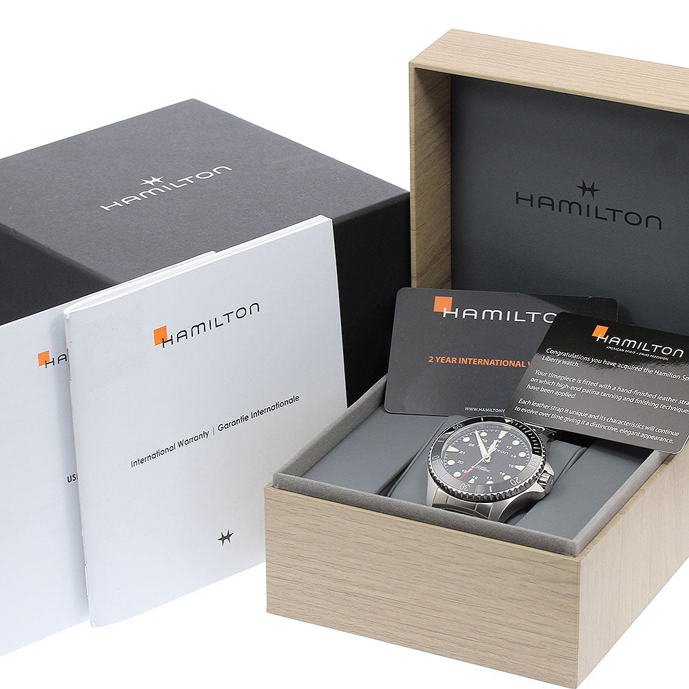 HAMILTON H825150 Khaki Navy Scuba Automatic Men's Watch (with box and warranty)