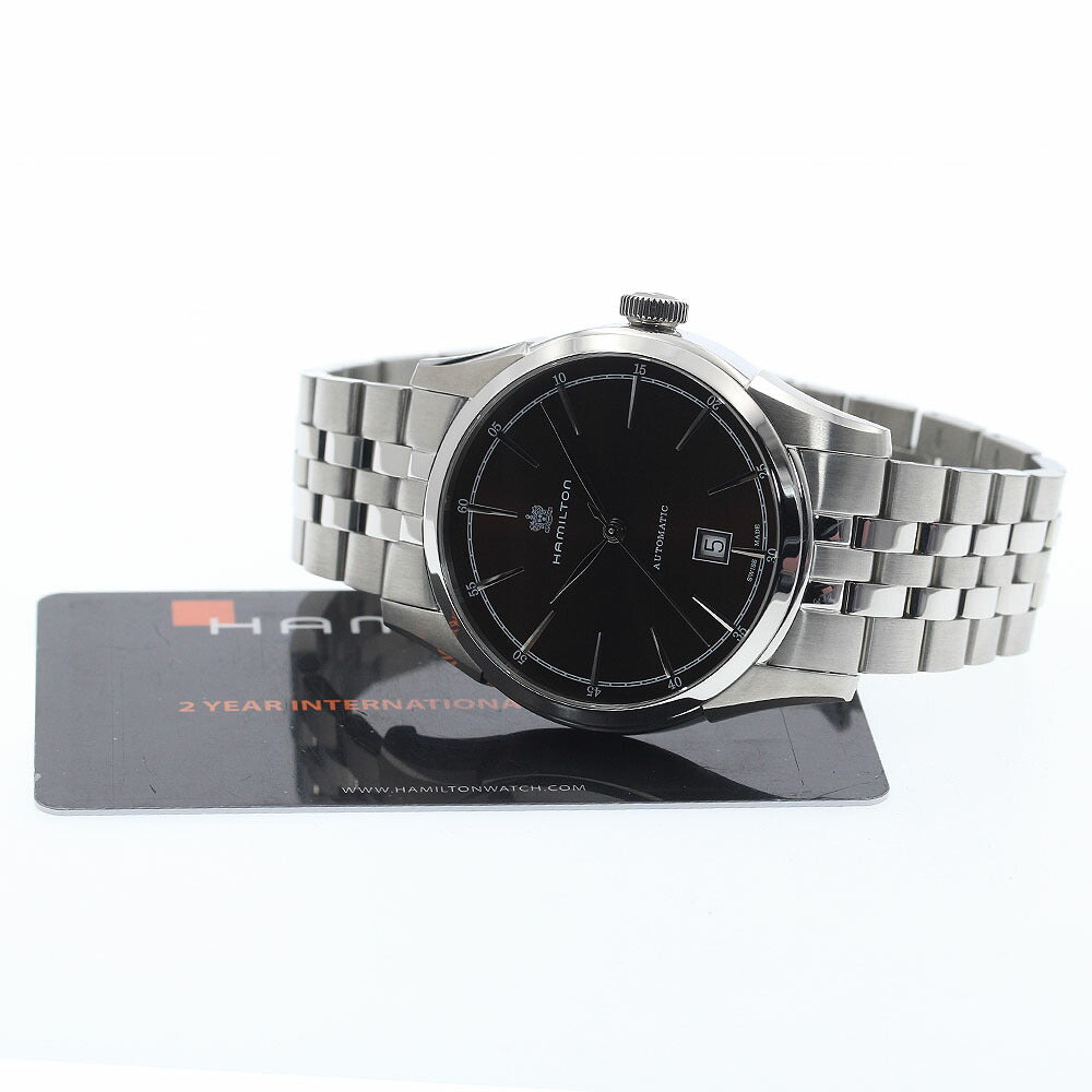 HAMILTON H424151 Jazzmaster Spill of Liberty Automatic Men's Watch Excellent Condition with Warranty Card