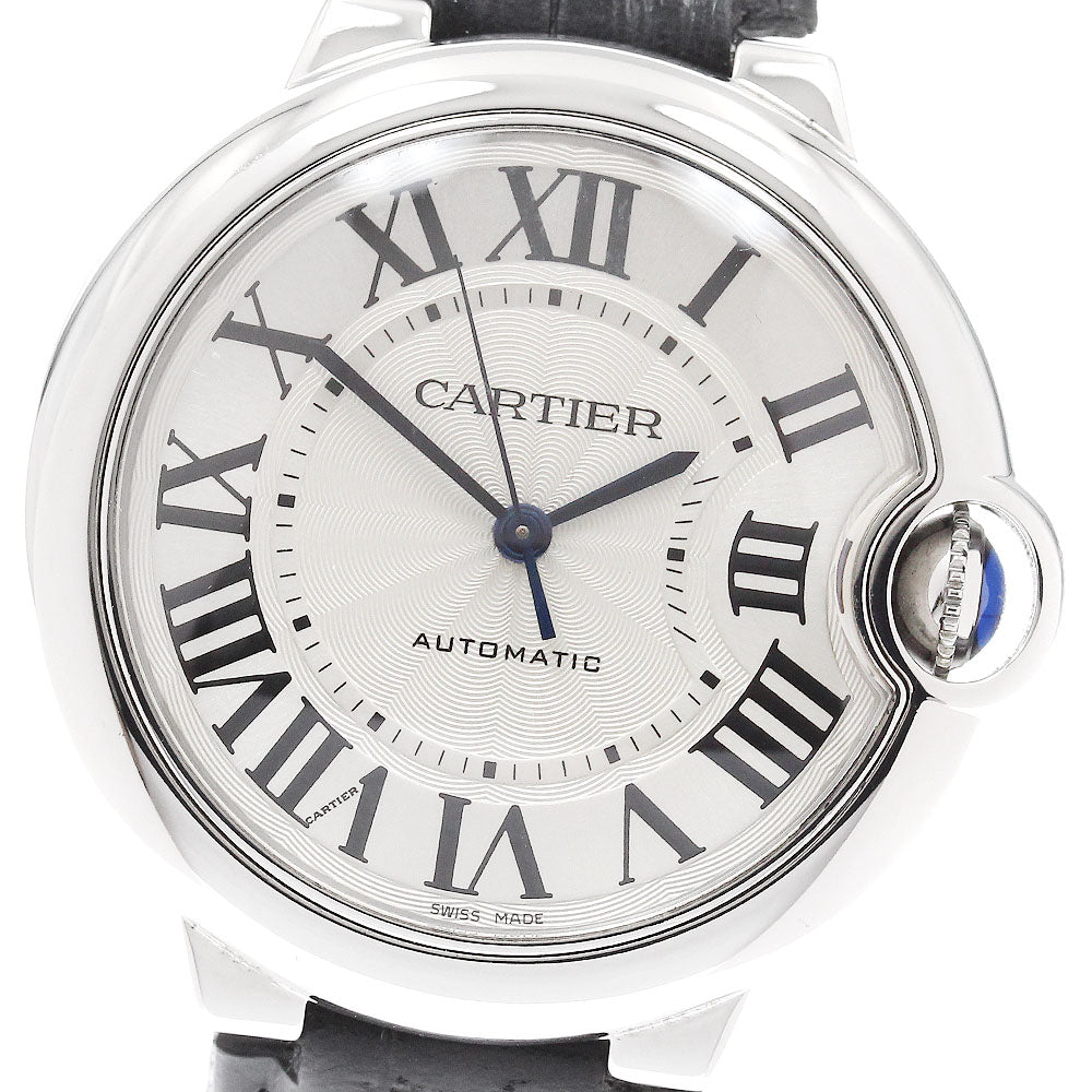CARTIER W69017Z4 Ballon Bleu 36mm Automatic Boys' Watch Excellent Condition with Warranty Card