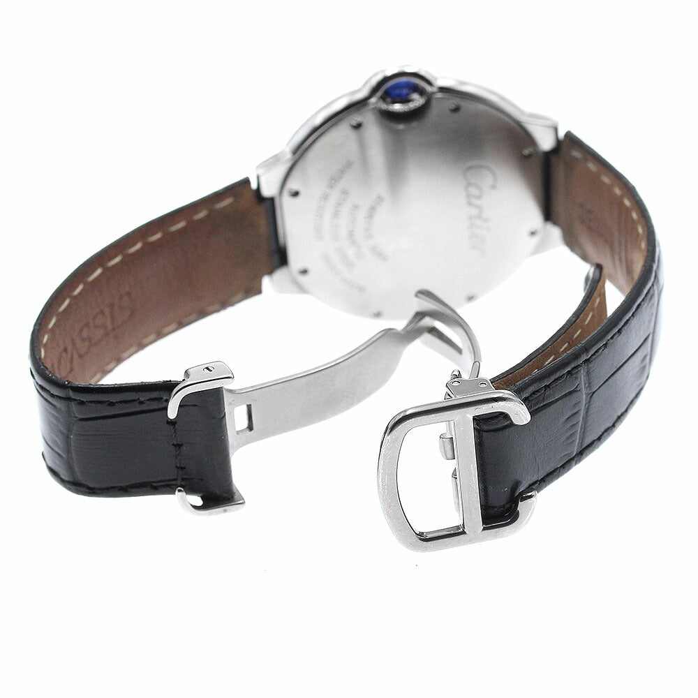 CARTIER W69017Z4 Ballon Bleu 36mm Automatic Boys' Watch Excellent Condition with Warranty Card