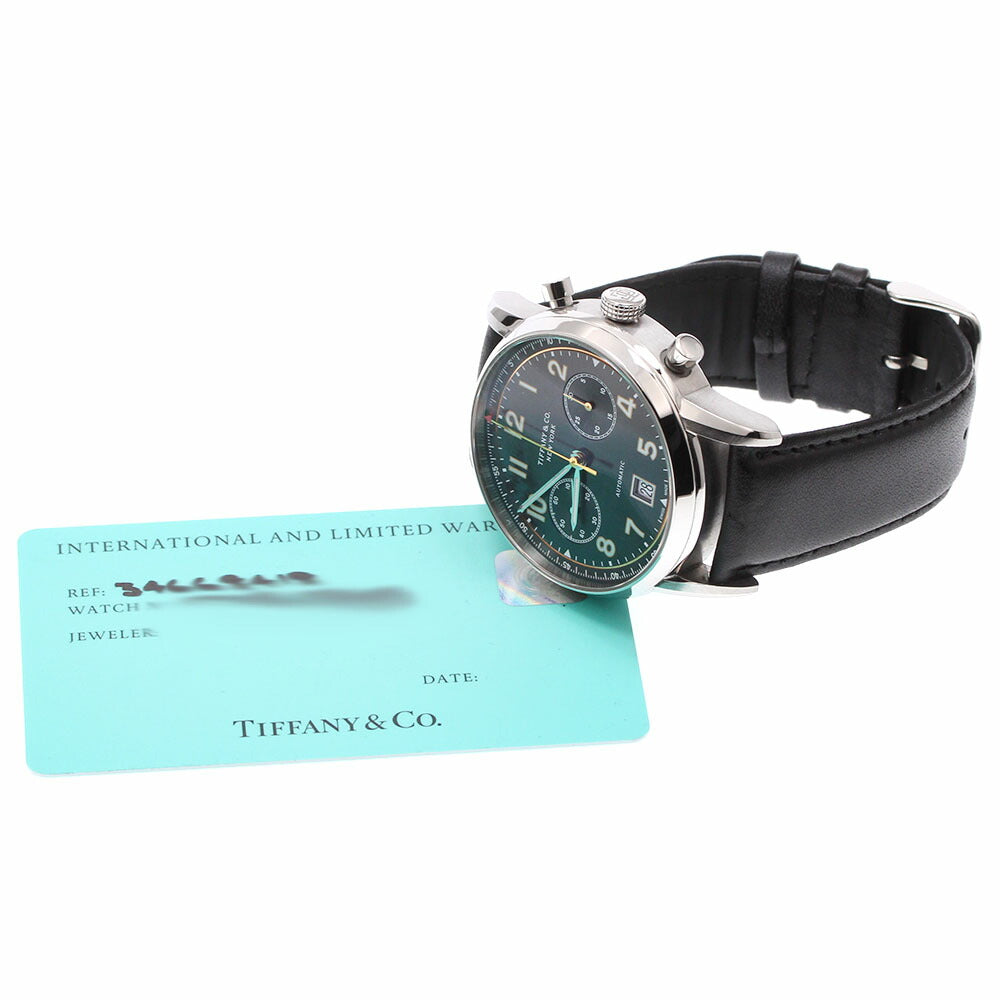 TIFFANY&Co. 34668418 CT60 Chronograph Date Automatic Men's Watch with Warranty Card