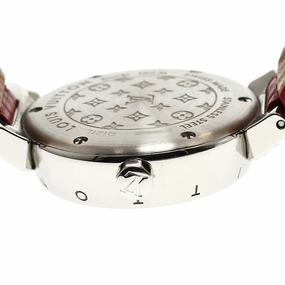 LOUIS VUITTON Q121L Tambour Forever Diamond Quartz Women's Watch