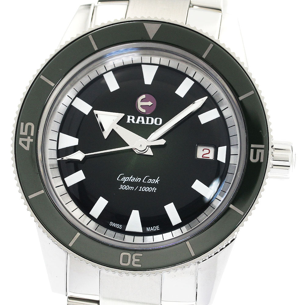 RADO R32105313 Captain Cook Automatic Date Self-winding Men's Watch Excellent Condition with Warranty Card