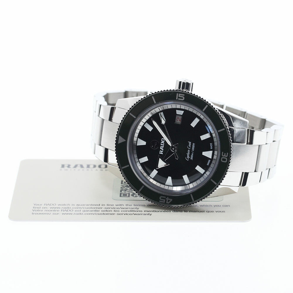RADO R32105313 Captain Cook Automatic Date Self-winding Men's Watch Excellent Condition with Warranty Card