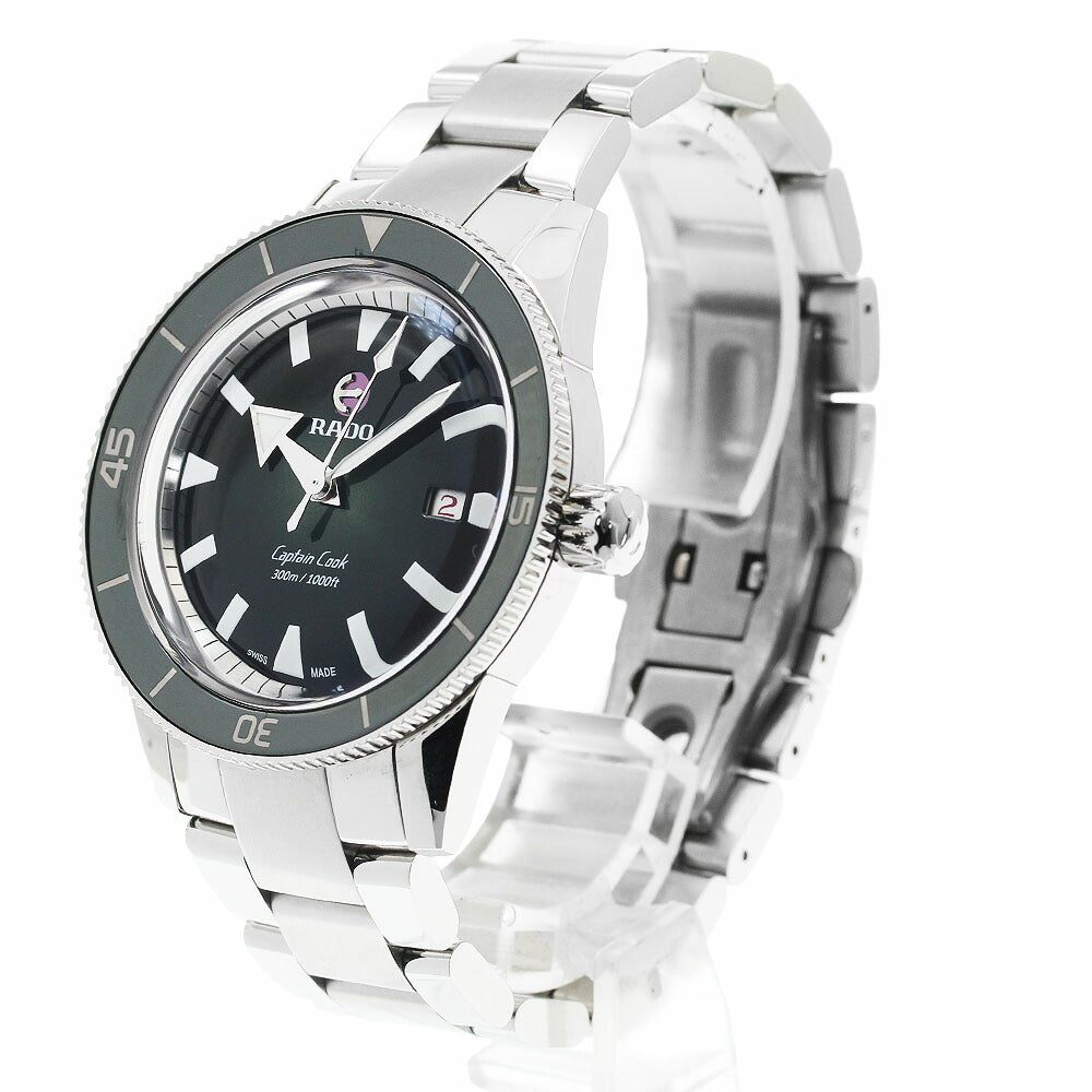 RADO R32105313 Captain Cook Automatic Date Self-winding Men's Watch Excellent Condition with Warranty Card