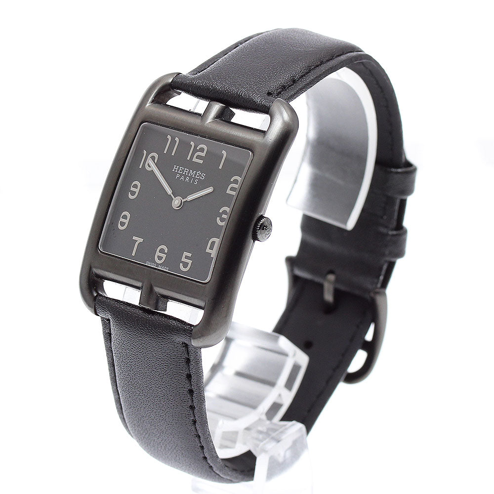 HERMES CC3.711 Cape Cod GM Shadow Quartz Boys' Watch Excellent Condition with Box and Warranty Card