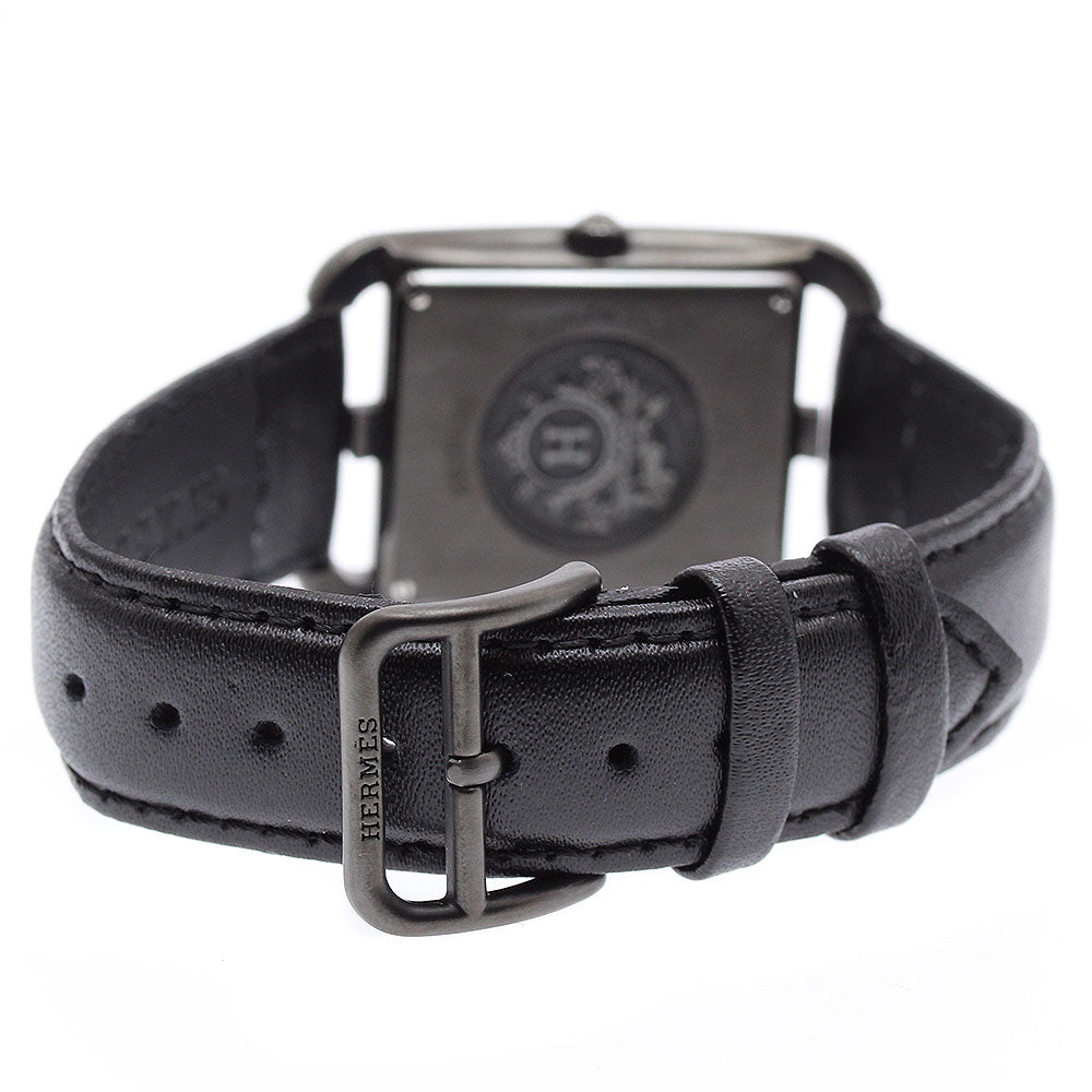 HERMES CC3.711 Cape Cod GM Shadow Quartz Boys' Watch Excellent Condition with Box and Warranty Card