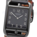 HERMES CC3.711 Cape Cod GM Shadow Quartz Ladies' Watch Excellent Condition with Box and Warranty Card