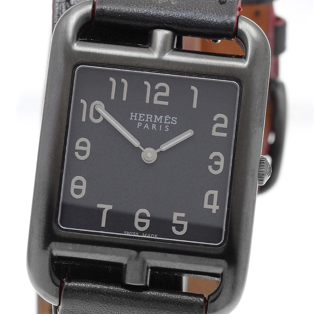 HERMES CC3.711 Cape Cod GM Shadow Quartz Ladies' Watch Excellent Condition with Box and Warranty Card