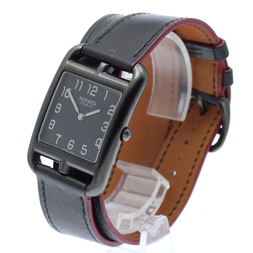 HERMES CC3.711 Cape Cod GM Shadow Quartz Ladies' Watch Excellent Condition with Box and Warranty Card