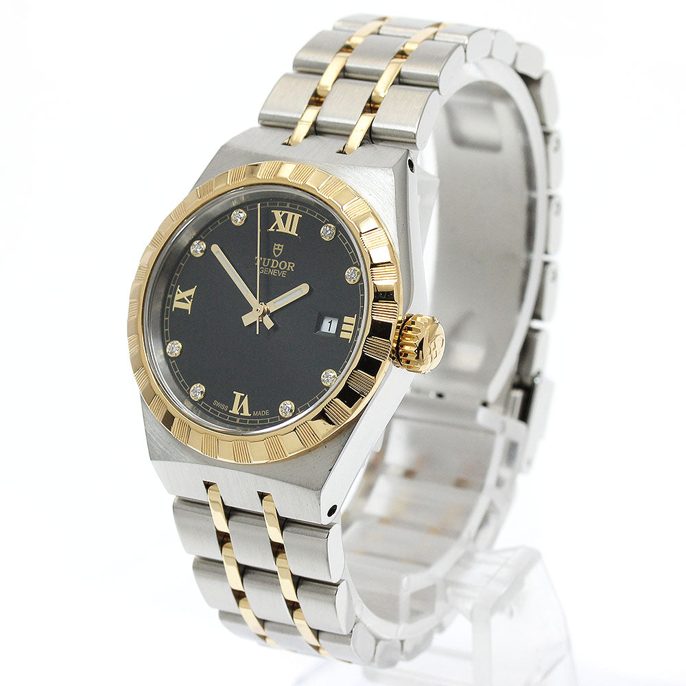 TUDOR 28303 Royal Date 8P Diamond Automatic Ladies Watch (Good Condition)