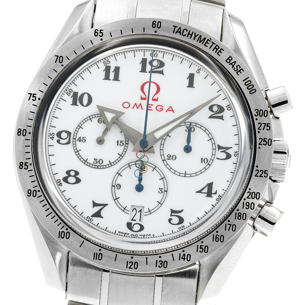 OMEGA 321.10.42.50.04.001 Speedmaster Broad Arrow Olympic Date Automatic Men's Watch - Excellent Condition