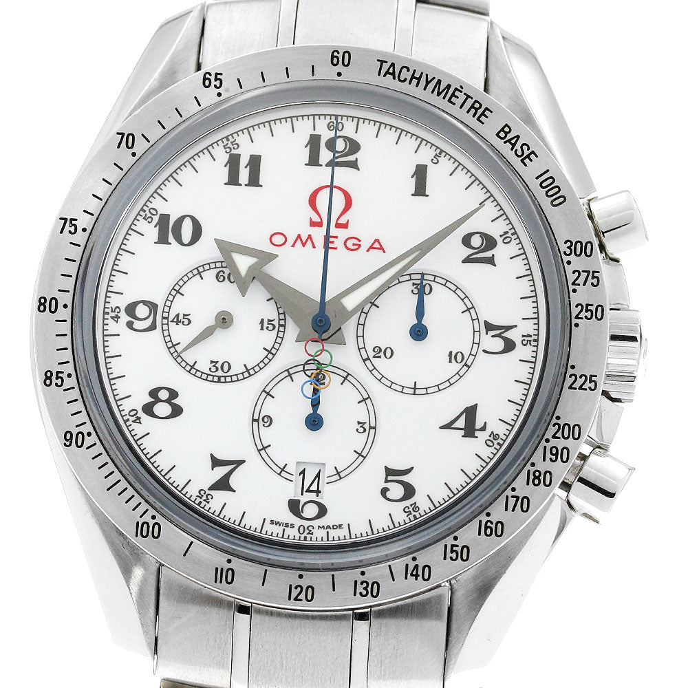 OMEGA 321.10.42.50.04.001 Speedmaster Broad Arrow Olympic Date Automatic Men's Watch - Excellent Condition