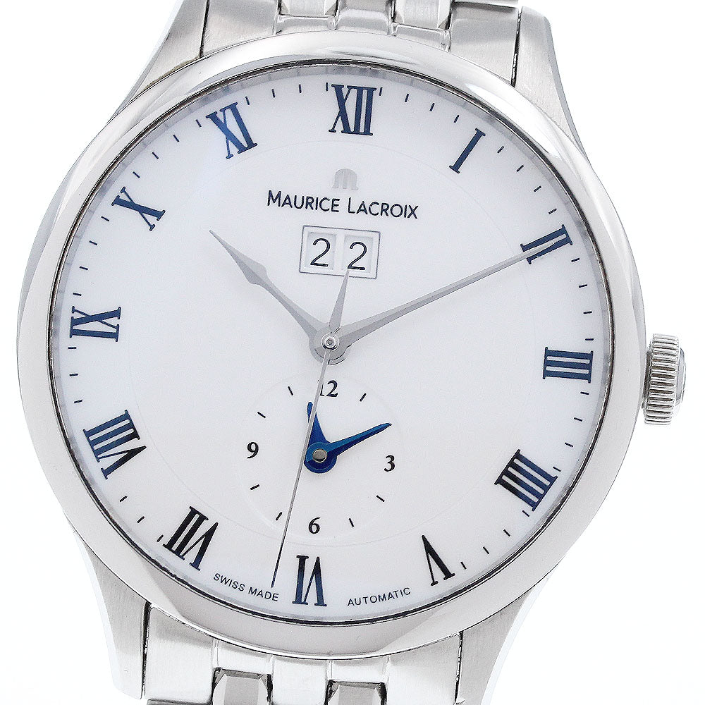 MAURICE LACROIX MP6707-SS002-112 Masterpiece GMT Automatic Men's Watch Excellent Condition