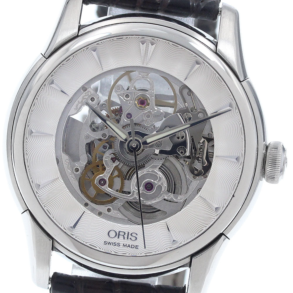 ORIS 7670 Artelier Skeleton Automatic Men's Watch Excellent Condition with Warranty.