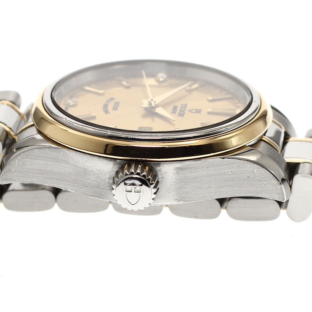 TUDOR 12103 Style 3P Diamond YG Combination Automatic Women's Watch