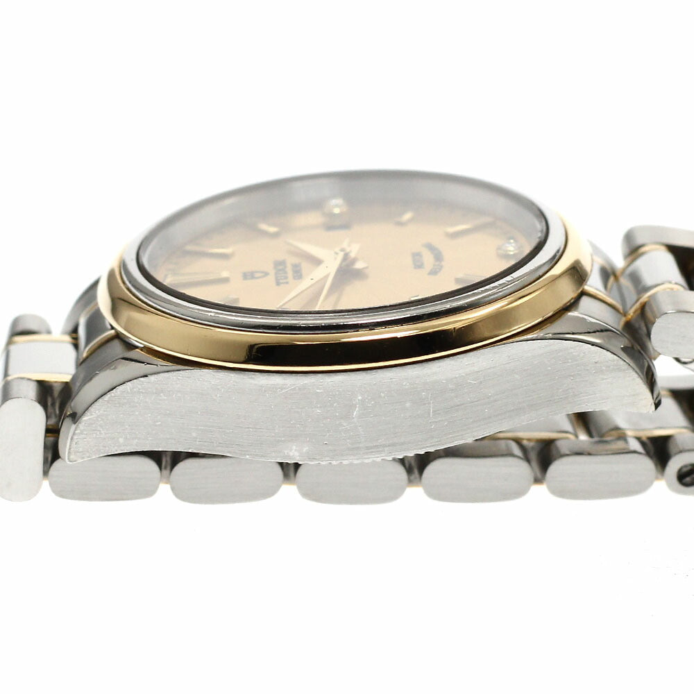 TUDOR 12103 Style 3P Diamond YG Combination Automatic Women's Watch