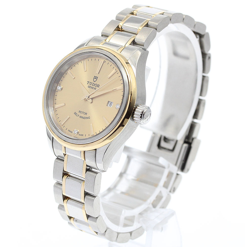 TUDOR 12103 Style Date 3P Diamond Automatic Women's Watch