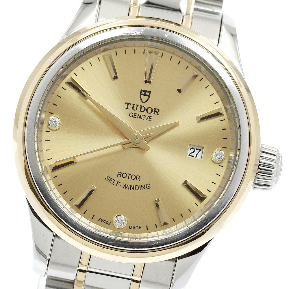 TUDOR 12103 Style Date 3P Diamond Automatic Women's Watch with Warranty