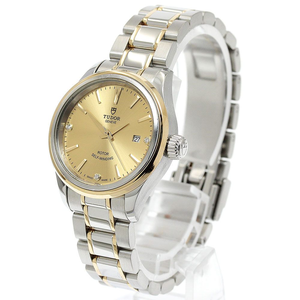TUDOR 12103 Style Date 3P Diamond Automatic Women's Watch with Warranty