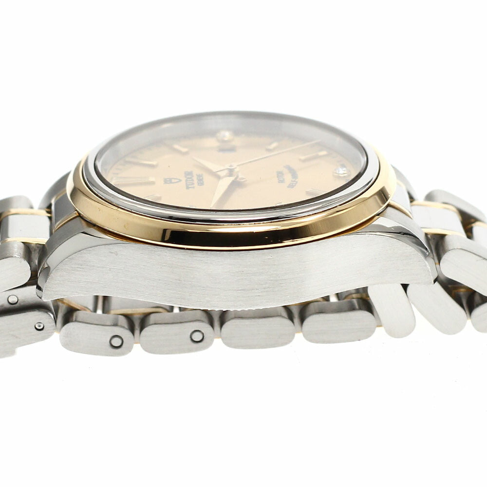 TUDOR 12103 Style 3P Diamond Yellow Gold Combination Automatic Ladies' Watch Excellent Condition with Warranty.