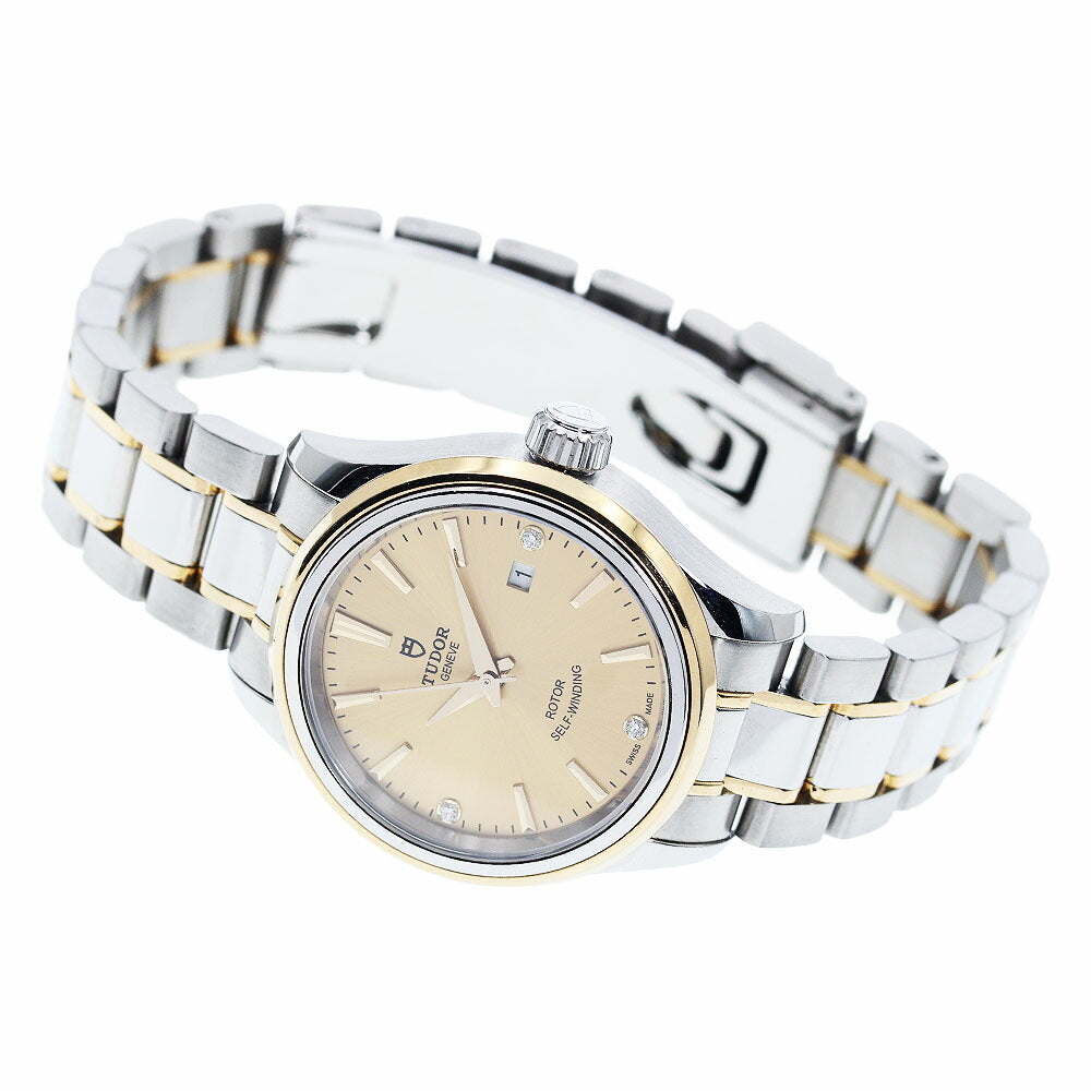 TUDOR 12103 Style Date 3P Diamond Automatic Women's Watch with Warranty