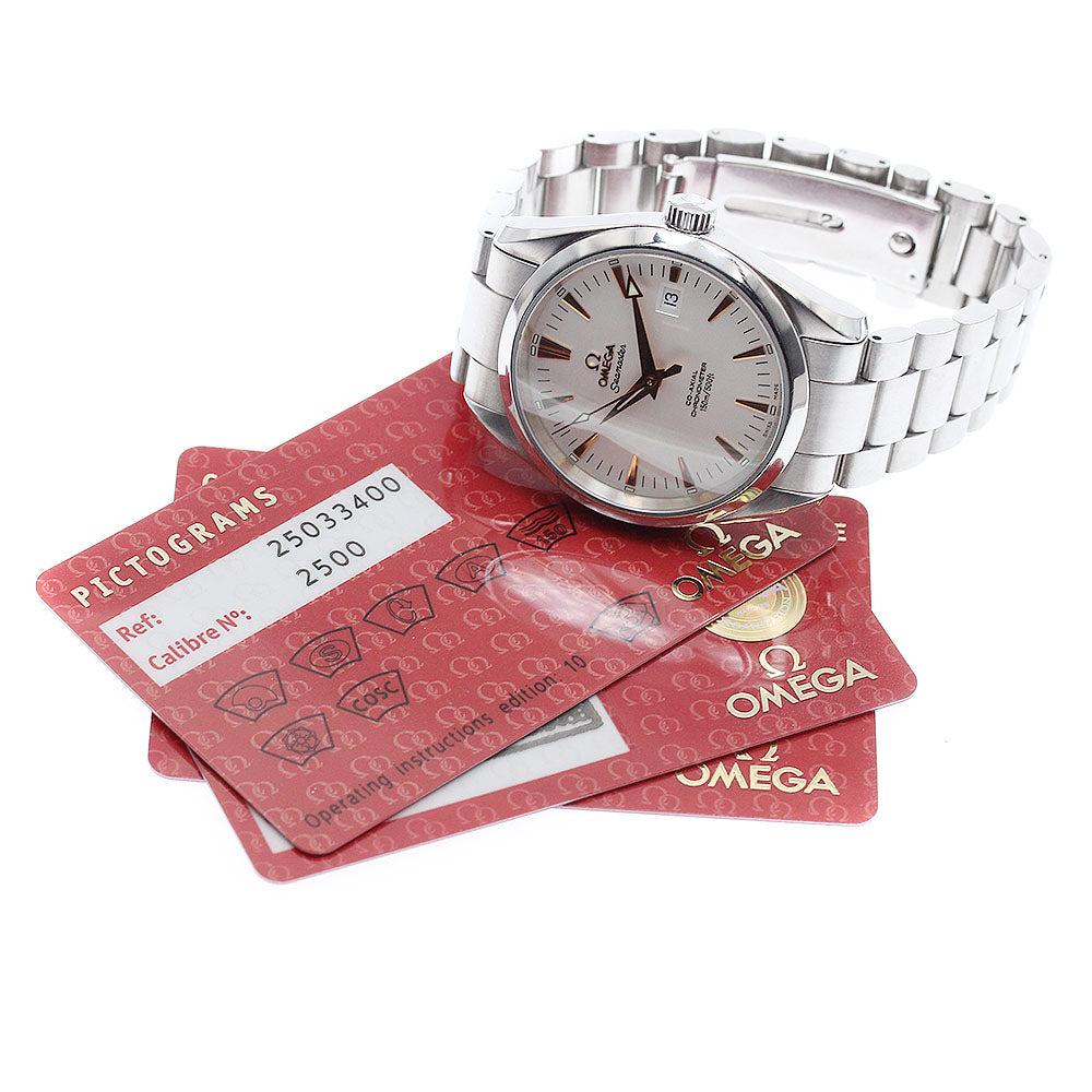 OMEGA 2503.34 Seamaster Aqua Terra Co-Axial Date Automatic Men's Watch with Warranty