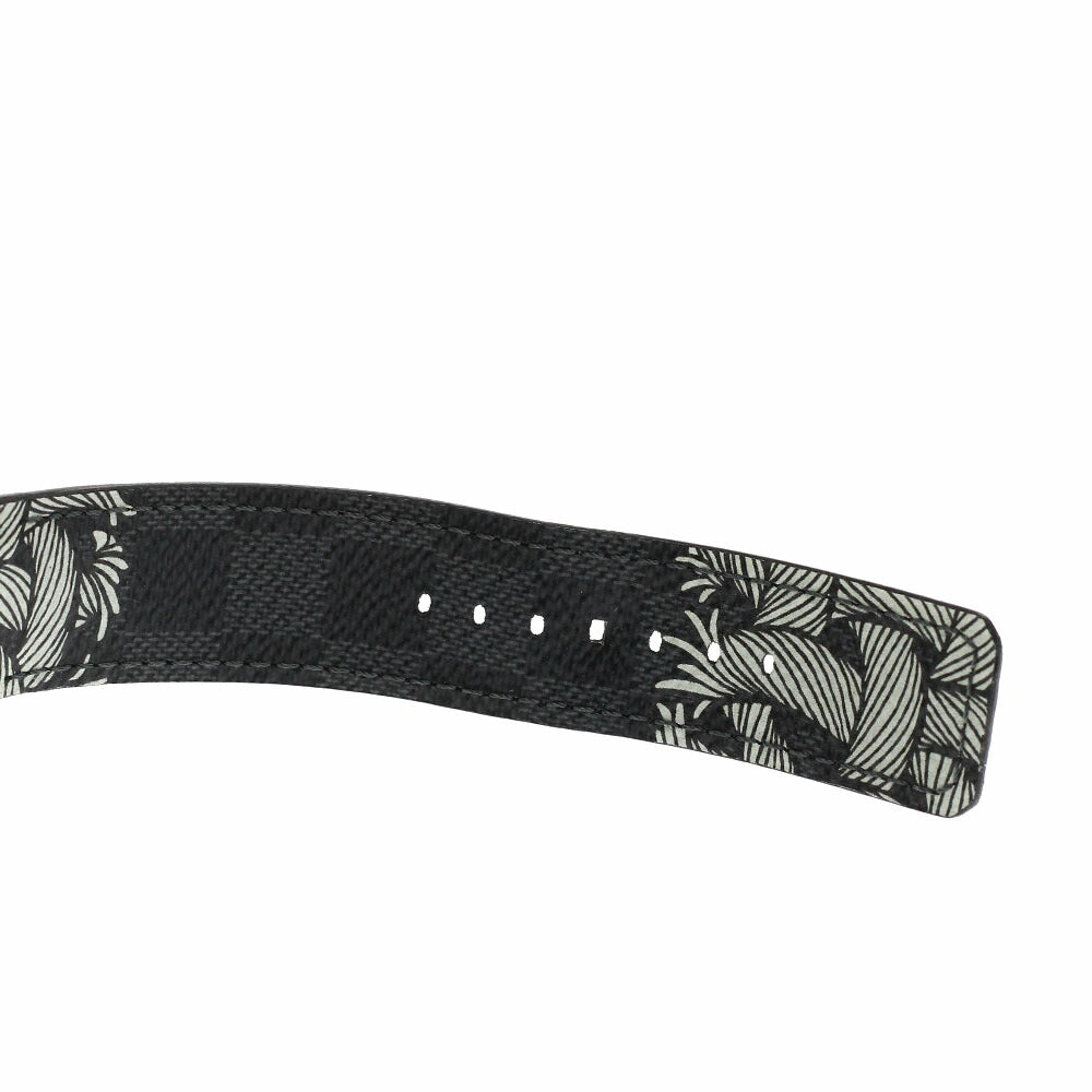 LOUIS VUITTON Q1D05 Tambour Damier Graphite Rope Quartz Men's Watch (Good Condition)