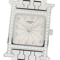HERMES HH1.230 H-Watch Diamond Bezel Quartz Ladies Excellent Condition