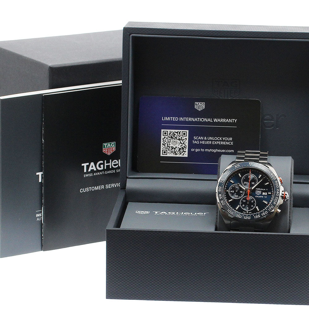 TAG Heuer CAZ201G Formula 1 Caliber 16 Chronograph Automatic Men's Watch Excellent Condition with Box and Warranty Card