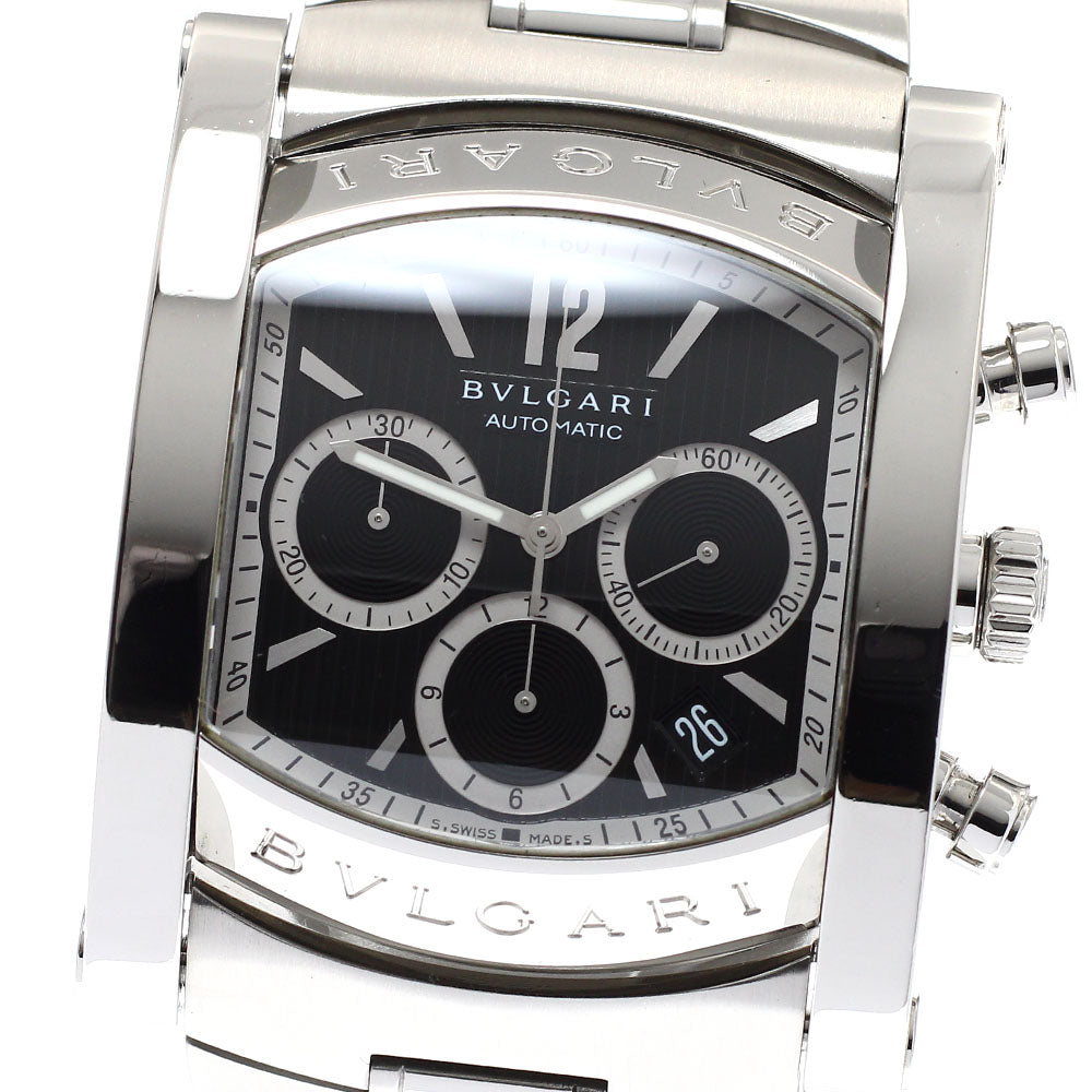 BVLGARI AA48SCH Assioma Chronograph Date Automatic Men's Watch