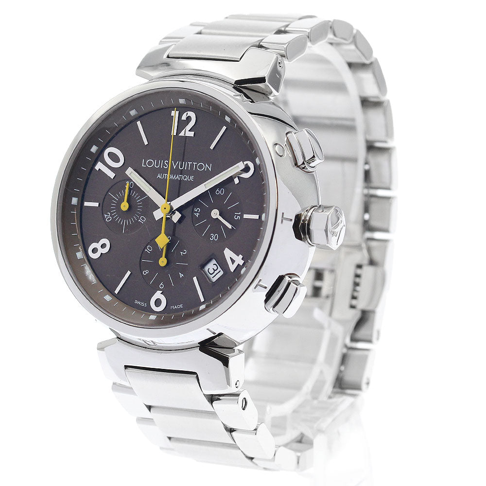 LOUIS VUITTON Q1121 Tambour Date Chronograph Automatic Men's Watch