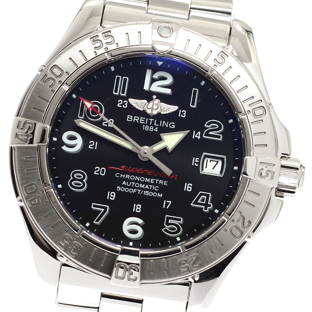 BREITLING A17360 Superocean Date Automatic Men's Watch Excellent Condition with Warranty.
