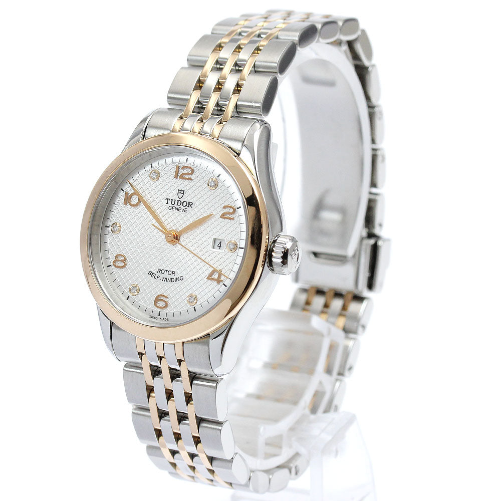 TUDOR 91351 1926 RG Bezel Date 6P Diamond Automatic Men's Watch - Excellent Condition with Warranty Card